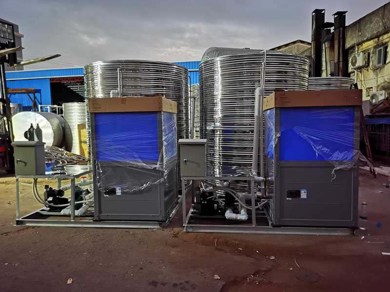 湖南怀化某中学空气能热水器一体机