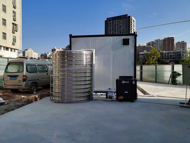 云龙府项目龙华工地3匹3吨空气能热水工程