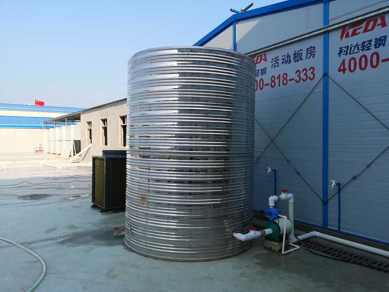 广州知识城项目工地5匹5吨空气能热水工程