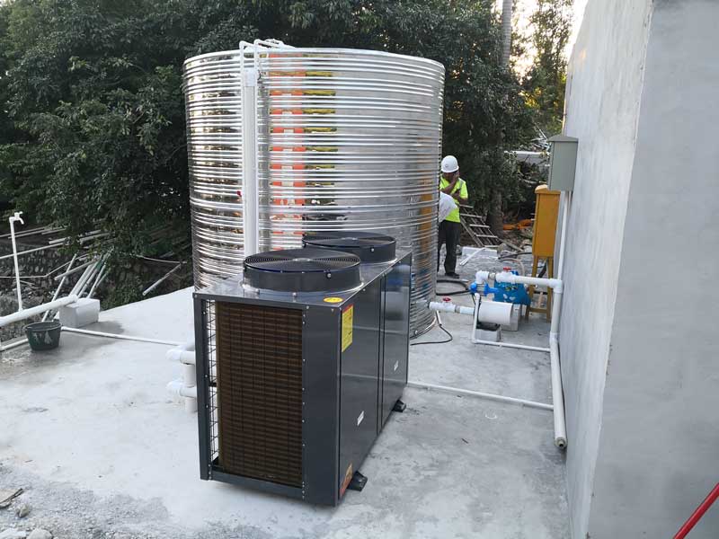 空气能热水器在深圳建筑工地的节能效果