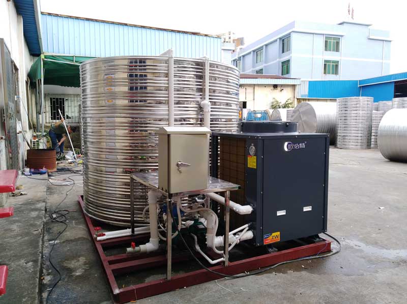 贵州黔南州宾馆7匹5吨空气能热水器一体机